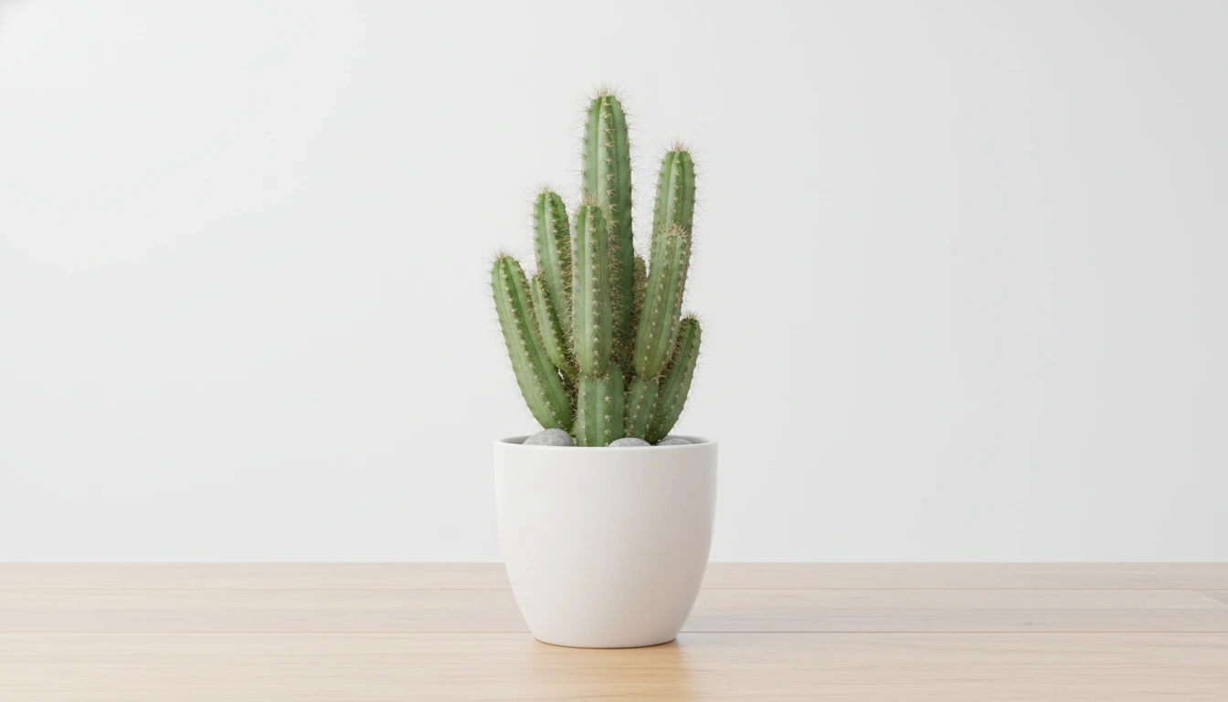 একটি টবে রাখা সতেজ ফেইলি ক্যাসেল ক্যাকটাস