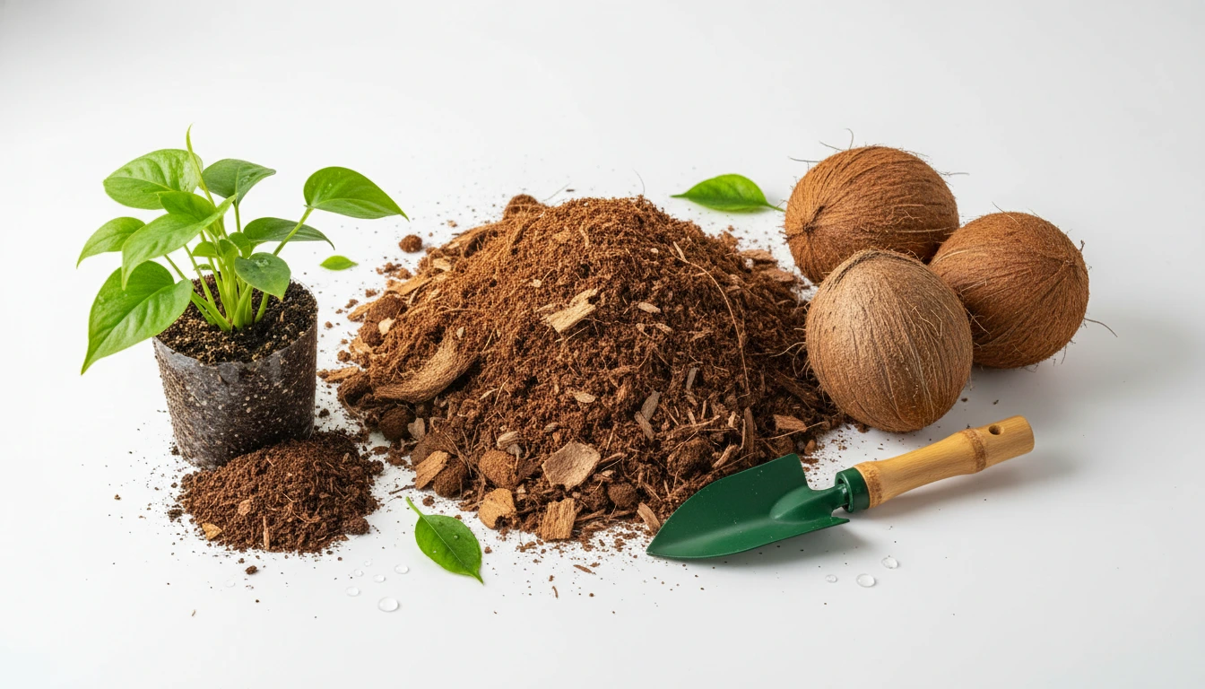 আপনার ছবির জন্য কয়েকটি ছোট এবং এসইও (SEO) ফ্রেন্ডলি অল্ট টেক্সট (Alt Text) নিচে দেওয়া হলো: ১. **সবচেয়ে উপযুক্ত:** "বাড়িতে তৈরি করা অর্গানিক ককোপিট যা গাছের মাটি তৈরির আদর্শ উপাদান।" ২. **সংক্ষিপ্ত:** "গাছের যত্নে বাড়িতে প্রস্তুতকৃত ঝুরঝুরে অর্গানিক ককোপিট।" ৩. **বর্ণনামূলক:** "নারকেলের ছোবড়া থেকে তৈরি করা পরিবেশবান্ধব অর্গানিক ককোপিট।" **পরামর্শ:** যদি ছবিতে কেউ ককোপিট তৈরি করছে এমন দেখা যায়, তবে লিখতে পারেন— "বাড়িতেই সহজ পদ্ধতিতে নারকেলের ছোবড়া দিয়ে ককোপিট তৈরি করা হচ্ছে।"