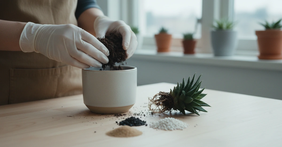 হাওয়ের্থিয়ার জন্য মাটি তৈরি: শিকড় পচা রোধে সেরা পটিং মিক্স গাইড