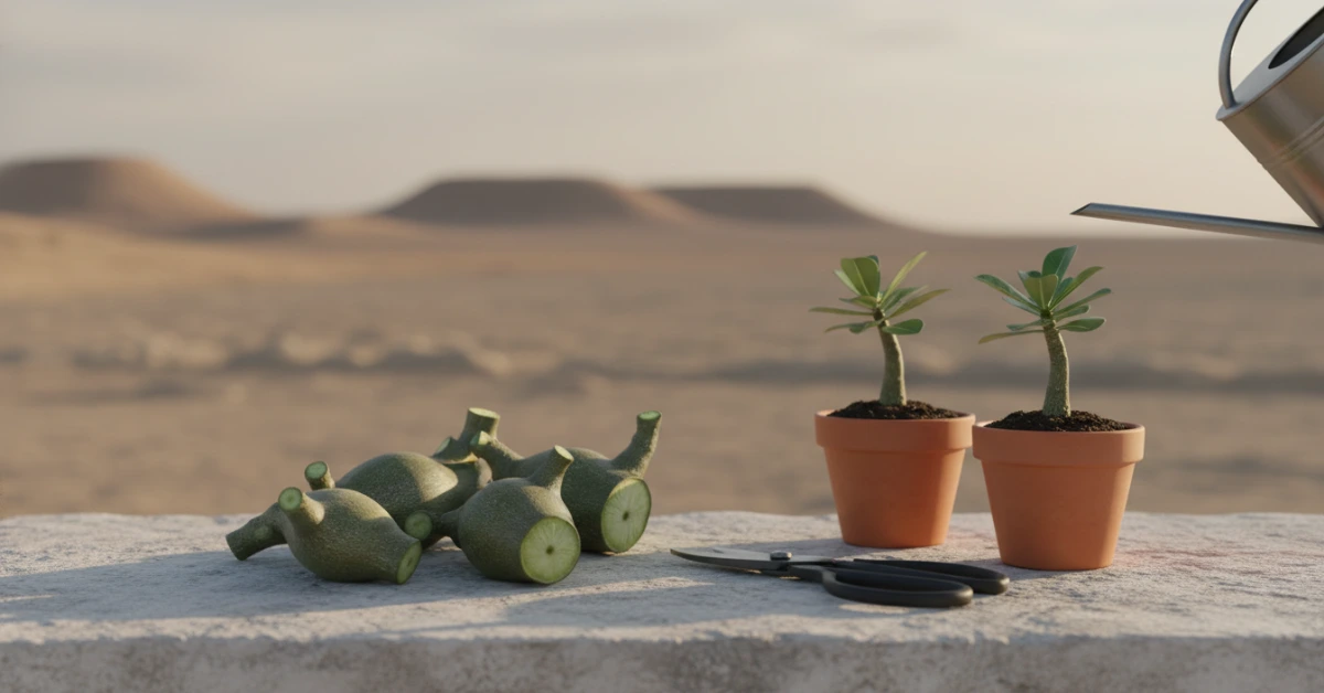 এডেনিয়াম এর ডাল থেকে চারা তৈরির সঠিক নিয়ম ও পরিচর্যা
