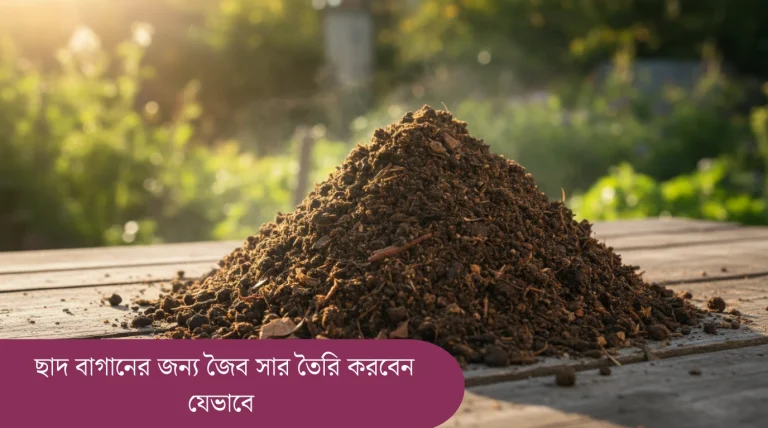 **অল্ট টেক্সট:** "ছাদ বাগানের জন্য যেভাবে জৈব সার তৈরি করবেন: পূর্ণাঙ্গ গাইড অনুযায়ী বাড়িতে সার তৈরির প্রক্রিয়া।" এই টেক্সটটি ছোট, প্রাসঙ্গিক এবং আপনার কিওয়ার্ডটি সুন্দরভাবে এর মধ্যে আছে।