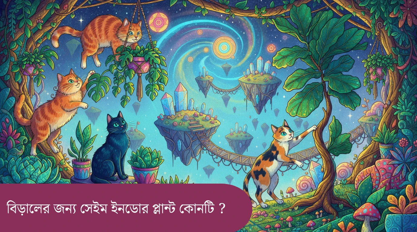 **Alt Text:** "বিড়ালের জন্য একদম Safe ইনডোর প্লান্ট: ঘরে রাখুন নিশ্চিন্তে - বিড়ালের উপযোগী কিছু নিরাপদ ইনডোর গাছের ছবি।" এটি ব্যবহারের ফলে আপনার ছবিটি সার্চ ইঞ্জিনে ভালো র‍্যাঙ্ক করতে সাহায্য করবে এবং দৃষ্টিহীন ব্যক্তিদের জন্য স্ক্রিন রিডারেও সহায়ক হবে।