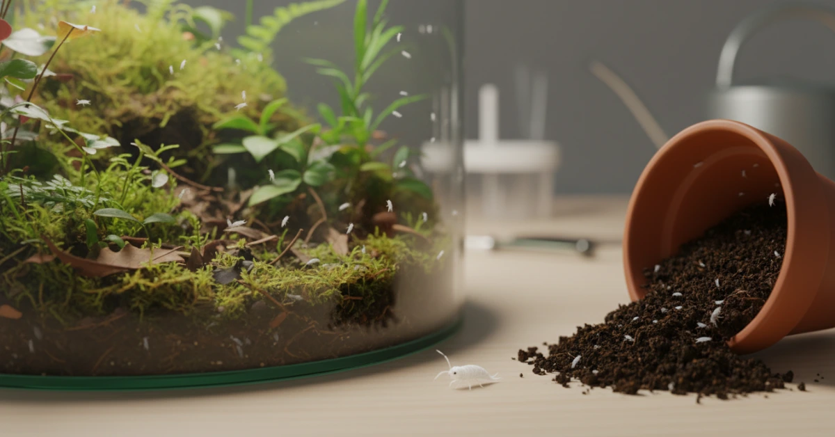 স্প্রিংটেইল (Springtail) কী, এর উপকারিতা, টেরারিয়াম তৈরিতে স্প্রিংটেইল এর ভূমিকা এবং স্প্রিংটেইল কোথায় পাওয়া যাবে তা বিস্তারিত জানুন এই গাইডে।